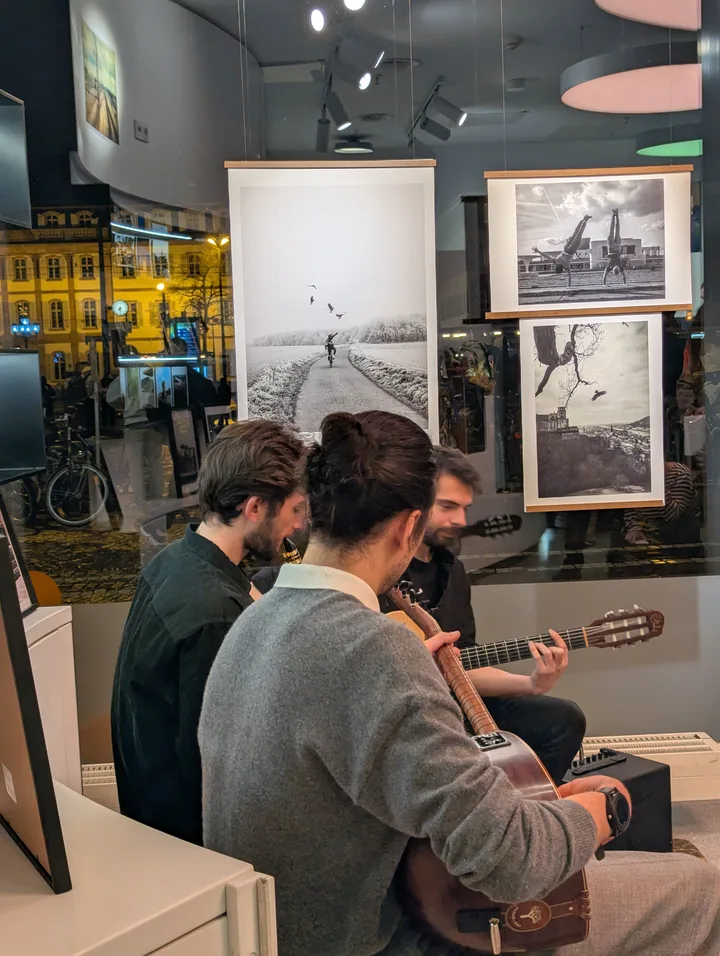 Musicians playing at the CityLab